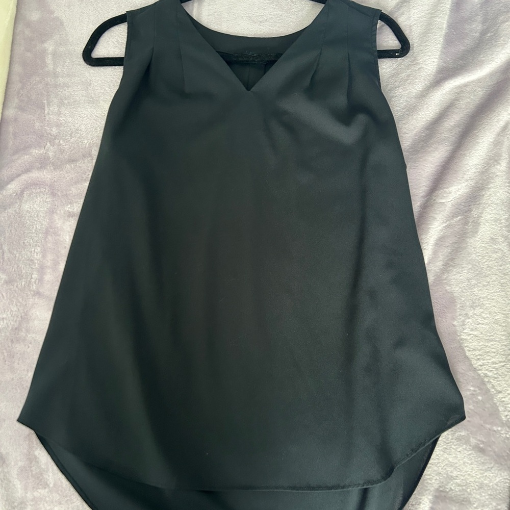 Denver Hayes Classic Black V-Neck Blouse